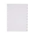 Thumbnail image of Winc Dividers A4 Polypropylene 1-10 Numerical White Tab