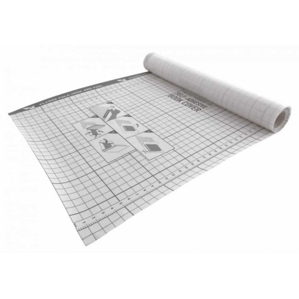 Protext Self Adhesive Book Covering Clear 50 Micron 450mm X 1m Roll