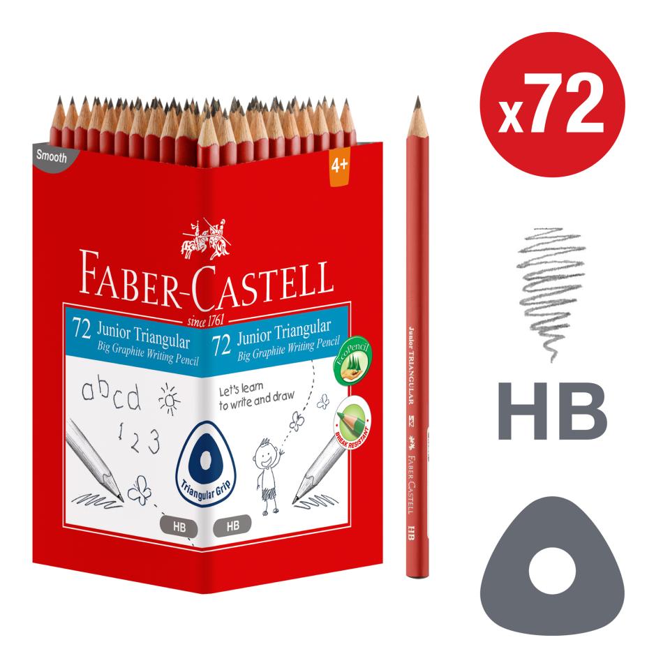 Junior Triangular Graphite Pencils HB - Box of 72 Image