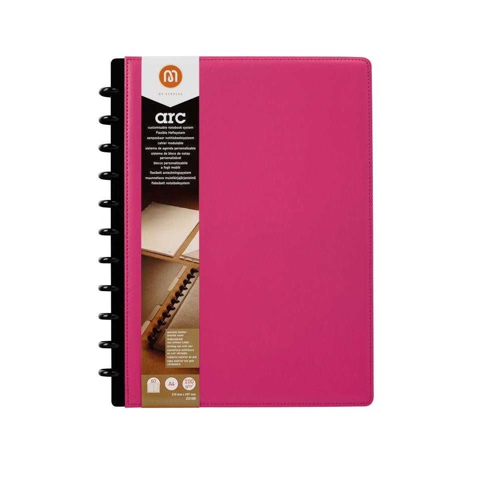 m-by-staples-arc-genuine-leather-notebook-a4-pink-winc