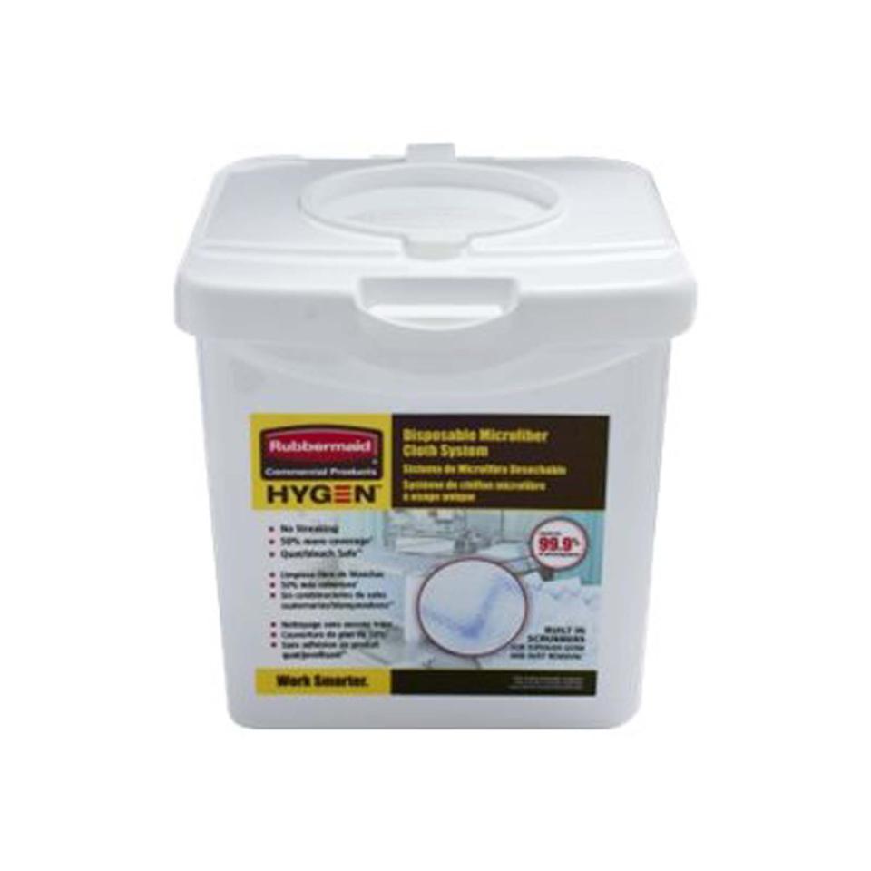 Rubbermaid Commercial HYGEN Disposable Microfibre Cloth Charging Tub Image