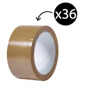 Winc Packaging Tape Acrylic 48mmx75m Brown Inner Pack 6 / Carton 36 Rolls