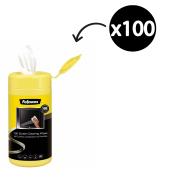 Fellowes Screen Cleaning Wipes Pack 100