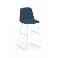 Thumbnail image of OLG Sofia Barstool with Sled Powdercoated Base Seat Height 420mm Upholstered Fabric