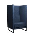Thumbnail image of Chair Solutions Quiet75 High Sled Base Lounge in Warwick Key Largo Denim