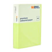 Winc Premium Coloured Copy Paper A4 75gsm Neon Green Ream 500