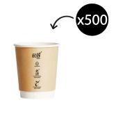 Truly Eco Double Wall Aqueous Kraft Cup 8oz Carton 500