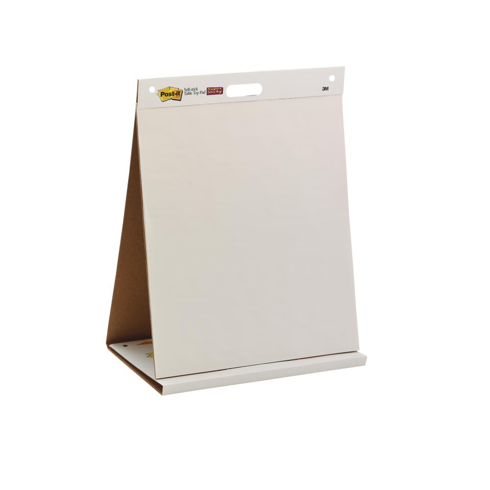 PostIt Super Sticky Portable Table Top Easel White Sticky Notes Winc