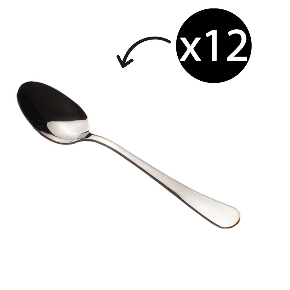 Connoisseur Curve Stainless Steel Dessert Spoon Box 12