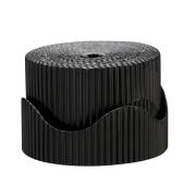Rainbow Corrugated Border Roll Scalloped 60mmx15m Black Pack Of 2