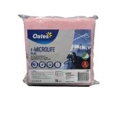 Oates R-microlife Plus Recycled Microfibre Cloth Red Pack 5