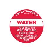 Brady 836733 Self Adhesive Sign Fire Disc Water 200mm Dia
