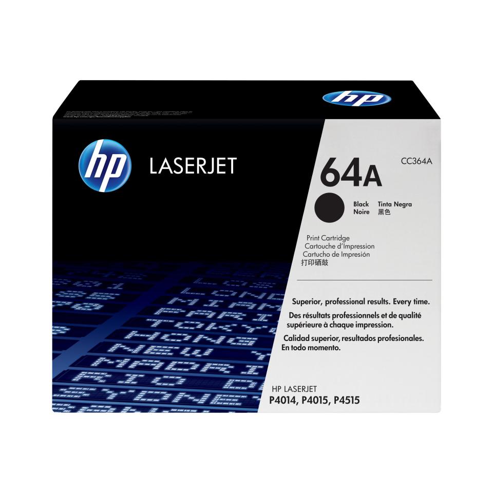 HP LaserJet 64A Black Toner Cartridge - CC364A