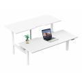 Thumbnail image of Buro Altri Height Adjustable B2B Desk 1800(W)x1600(D)x630-1280(H)mm Sq Leg White Fixed Cable Tray