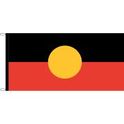 Australian Aboriginal Flag Knitted Polyester 1370x685mm