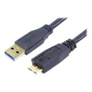 Comsol USB 3.0 A Male to Micro-USB B Male SuperSpeed Peripheral Cable - 1 m
