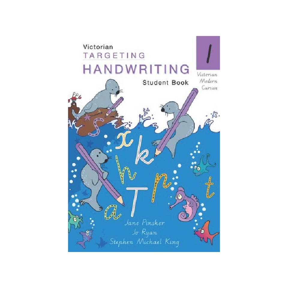 Pascal Press Targeting Handwriting VIC Student Book 1 Jane & Young Pinsker