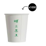 Truly Eco Single Wall Coffee Cup 8oz 80mm White Carton 1000