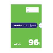 Winc Exercise Book A4 14mm Thirds 56gsm Red Margin 96 Pages