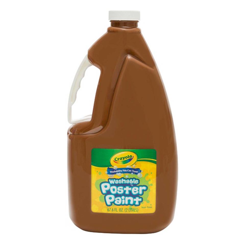 Crayola Washable Poster Paint 2 Litres Brown