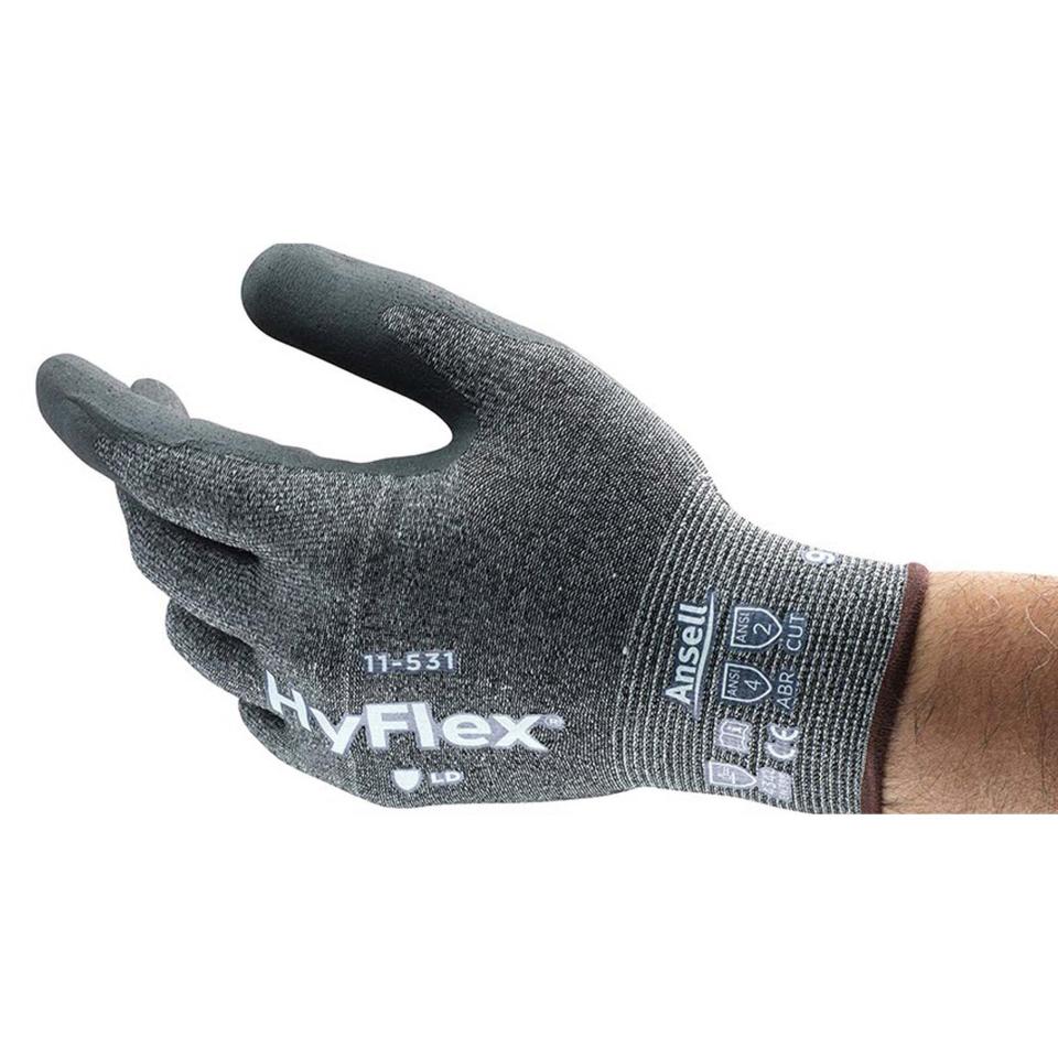 Ansell Hyflex 11-531 Intercept Palm Dip Gloves Cut 3 Pair