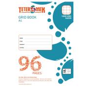Teter Mek A4 Grid Book 10mm Grid 56GSM 96 Pages