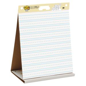Post It Super Sticky Easel Pad Portable Table Top White Lined 508