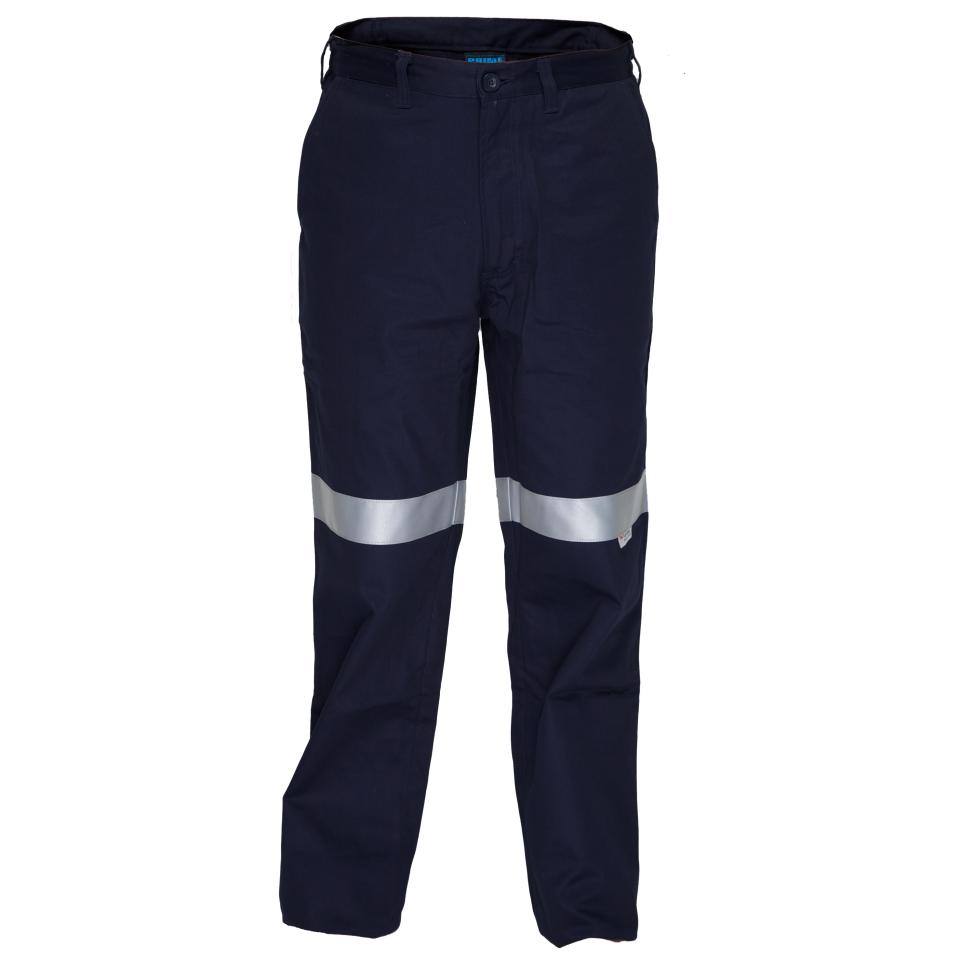 Prime Mover Wwp705K Cotton Drill Pants Non-Cargo Navy With Tape 92R