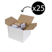 Marbig Professional Shipping Box Regular White 230 X 230 X 180mm Pack 25