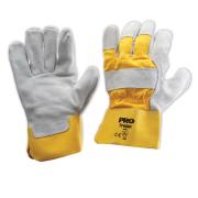 Pro Choice 940gy Leather Gloves Yellow/Grey One Size Pair