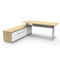 Thumbnail image of Rapidline Boost Plus Executive Height Adjustable Workstation Left Hand Configuration with Modesty Panel 1800mm(W) X 900mm(D)