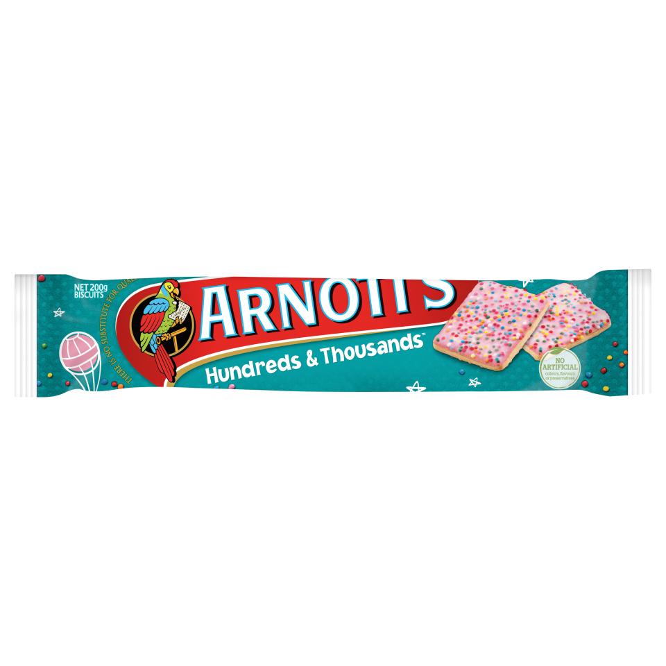 Arnotts Hundreds & Thousands Biscuits 200g