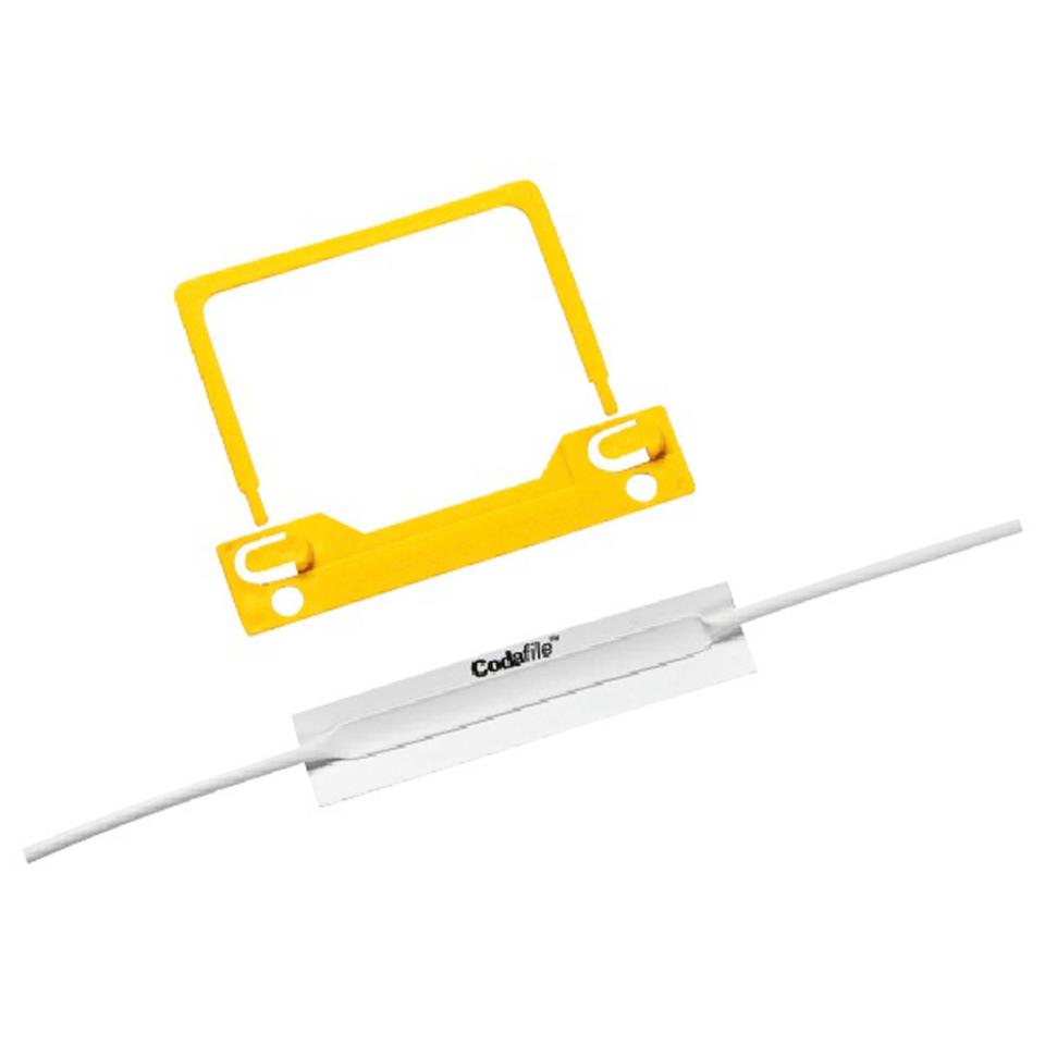 Codafile 238070 Fastener 3 Piece Codaclip Yellow Box 100
