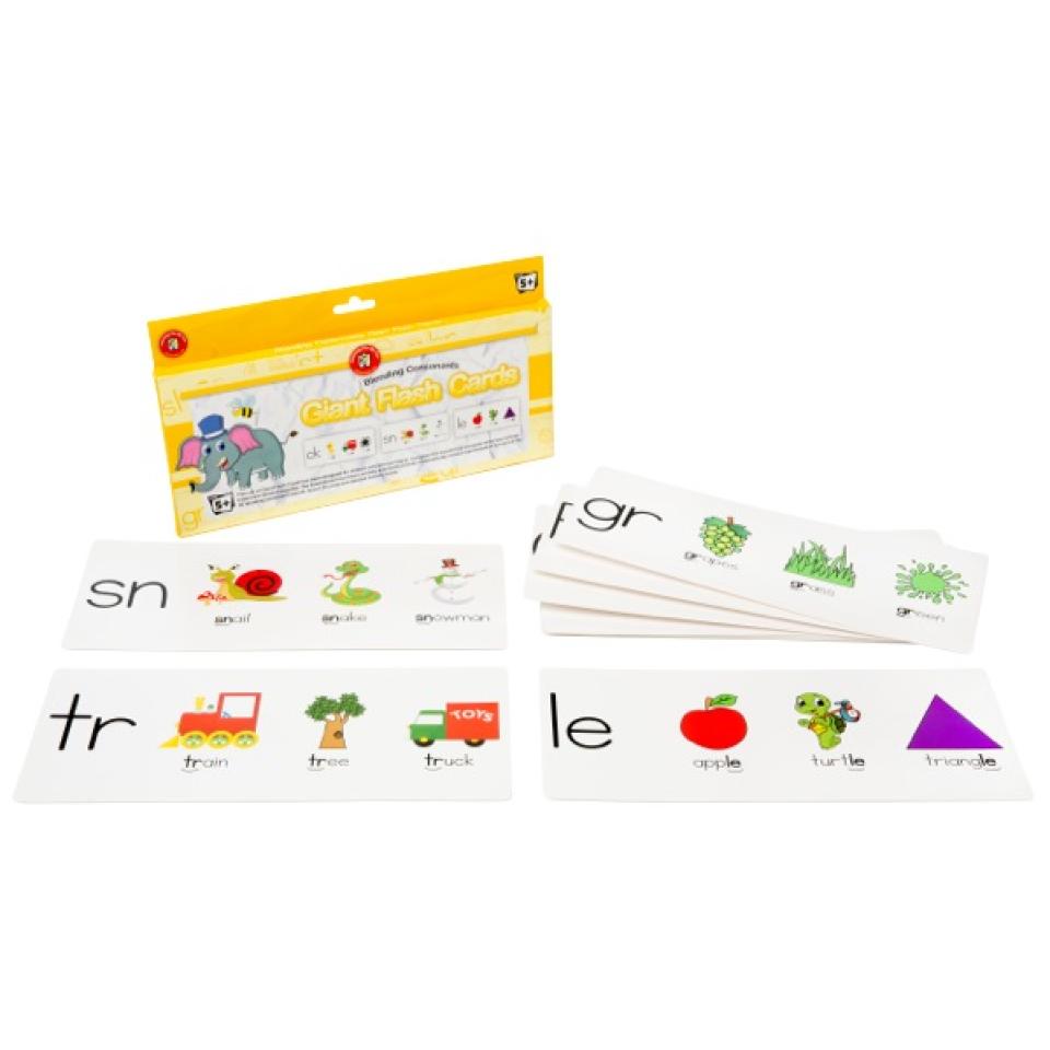 Learning Can Be Fun Blending Consonants Giant Flash Cards Pack Of 26