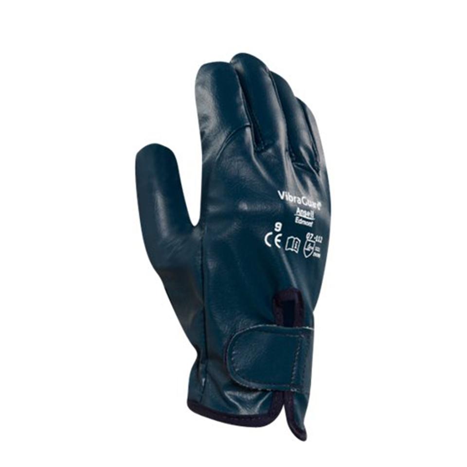 Ansell 07-112 Gloves Vibraguard Anti Vibration Glove Nitrile Coating Full Finger Size 10 Pair