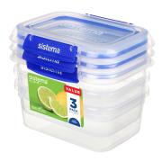 Sistema Rectangle Klip It Plus Container 1L Pack 3