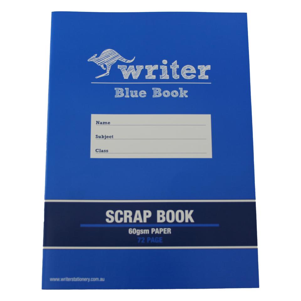 Writer Blue Book 60gsm Scrap Book 72 Pages