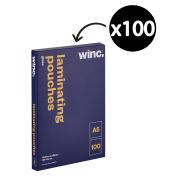 Winc A5 80 Micron Gloss Laminating Pouches A5 80 Micron Pack 100