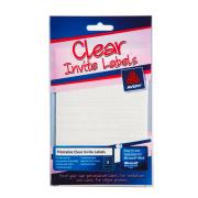 Avery 69080 Clear Invite Lab 76X25.4mm Sheet 175