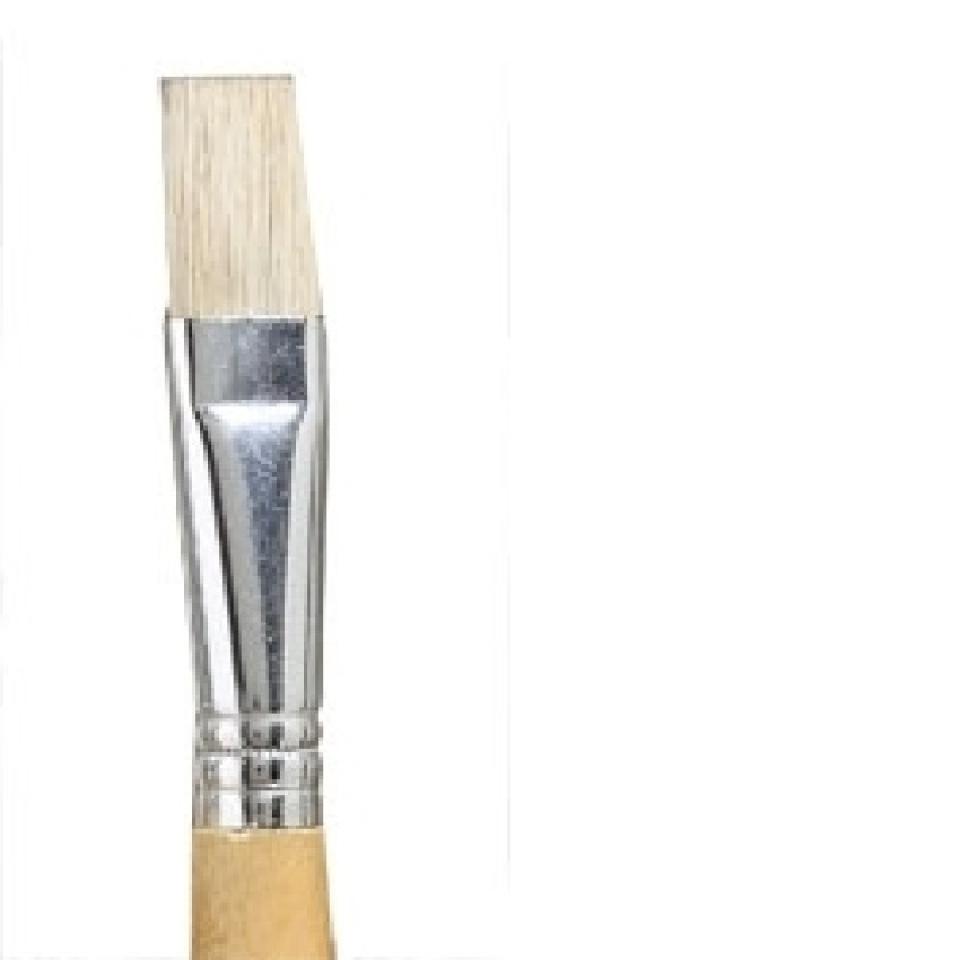 Officemax 2160 Flat Paint Brush No.9 Hog Hair Clear Lacquer Winc
