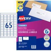 Avery Address Labels with Quick Peel for Laser Printers - 38.1 x 21.2mm - 1625 Labels (L7551)