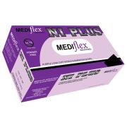 Mediflex Niplus Nitrile Long Cuff Non Sterile Examination Gloves Extra Large Purple Box 100