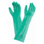 Ansell AlphaTec Solvex 37-185 Nitrile Gauntlet Glove 45cm Green Size 8 Pair