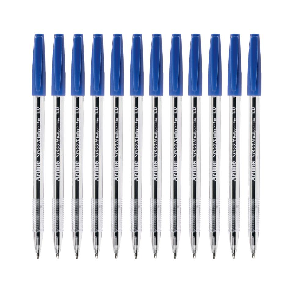 Artline Smoove Ballpoint Pen Medium 1.0mm Blue Box 12
