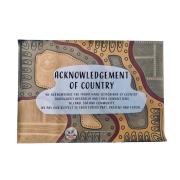 Riley Callie Resources Acknowledgement To Country Sign Brown