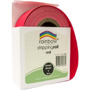 Rainbow Stripping Paper Roll Embossed 50mm x 30M Red