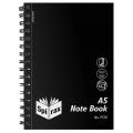 Thumbnail image of Spirax P570 Notebook A5 Side Opening Polypropylene Cover 200 Page Black