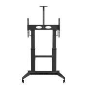 Arkin Manual Height Adjustable Tv Trolley To Fit 65 To 110 Max 145kg Vesa Up To 1000x600