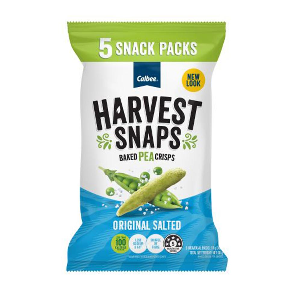 Calbee Harvest Snaps Pea Original Salted Pack 5 Image