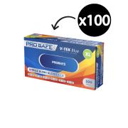 Prosafe V-tek Blue Special Blend Vitrile Gloves Powder Free Box 100